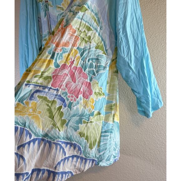 Vintage Eastern Sun Size XL 2-Piece Dress Art-to-wear Coastal Vacay Cruise - Picture 6 of 10